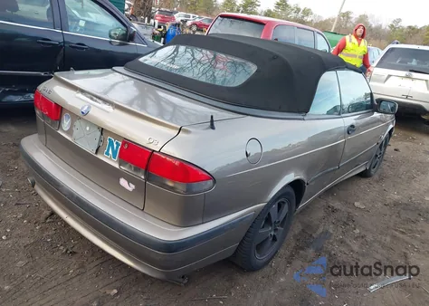 2003 Saab 9-3 Se из США, поврежденный, VIN YS3DF78K737001021